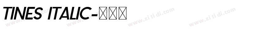 TINES ITALIC字体转换 TINES ITALIC字体转换